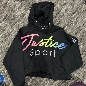 Justice Hoodies and bathing suit. Size 10 and bathing suit is a 10/12